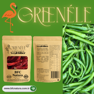 GREENELE Pimiento Verde Seco 100 % Natural | 100 g | Vegano y Sin Aditivos