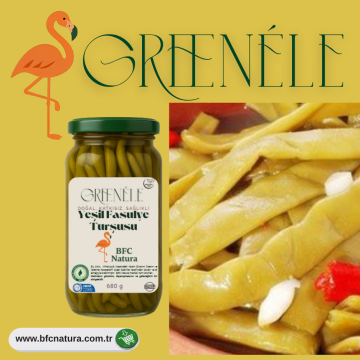 GREENELE Yeşil Fasulye Turşusu – 680 g | Doğal Fermente, Lifli Lezzet